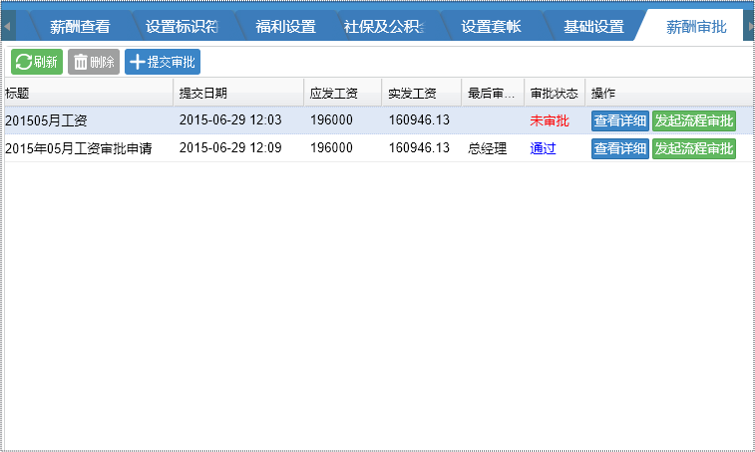 人事如OA薪酬管理