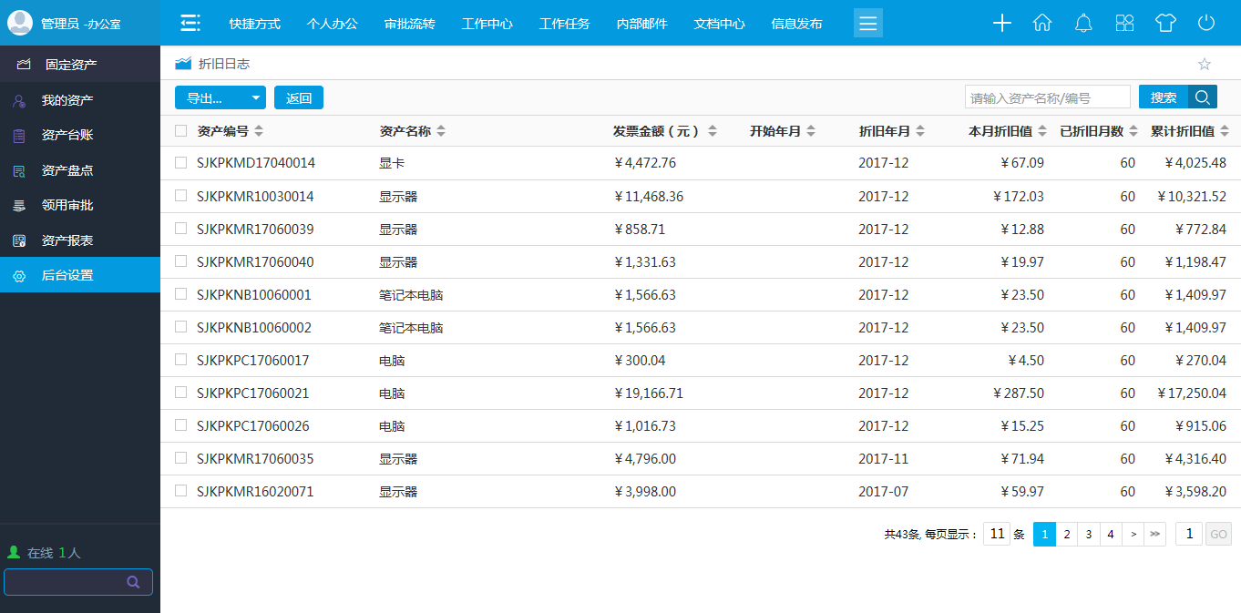 oa收入類(lèi)合同管理